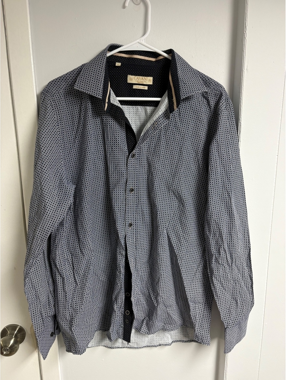 Cavani Men's Long Sleeve Button-Up Shirt XL